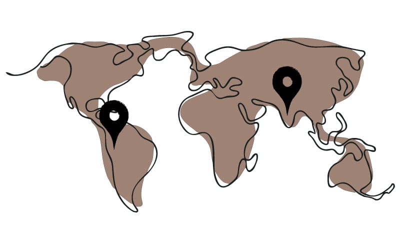 Immagine luogo di provenienza caffè Aroma Naturale: Perù Arabica e India Robusta