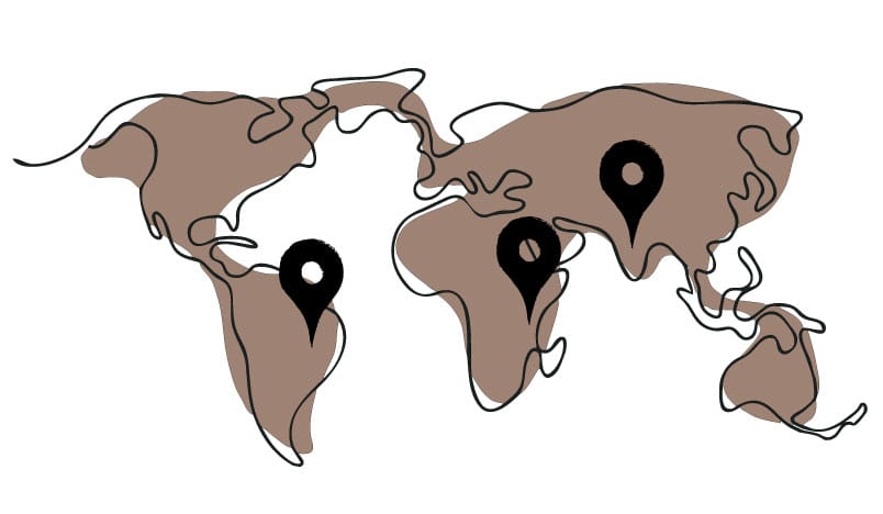 Immagine luogo di provenienza miscela caffè Kilimanjaro: caffè Arabica proveniente dalle pendici del Kilimanjaro, dall'America Latina e Africa per quanto riguarda la robusta 